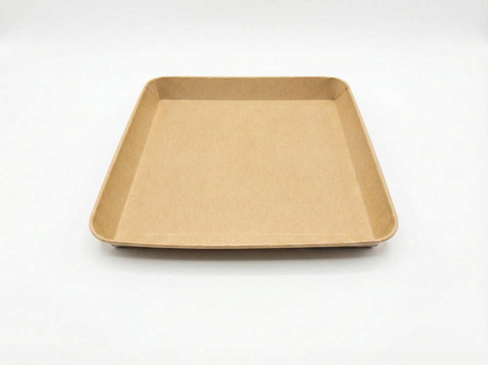 12"x12"x1.25" Kraft Tray (80 oz)