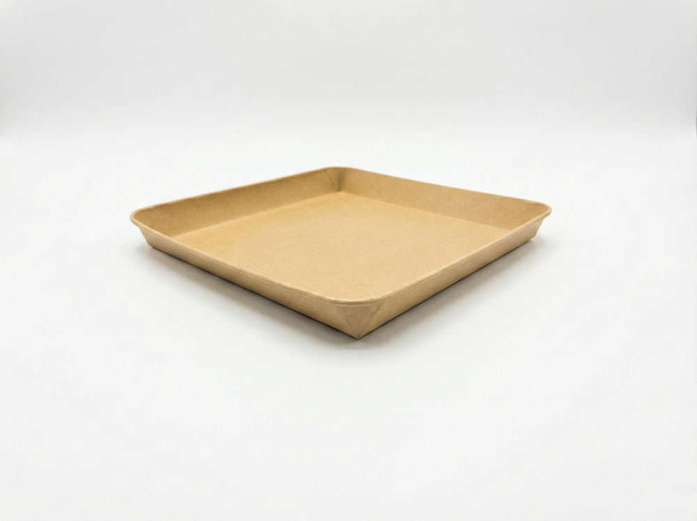 12"x12"x1.25" Kraft Tray (80 oz)