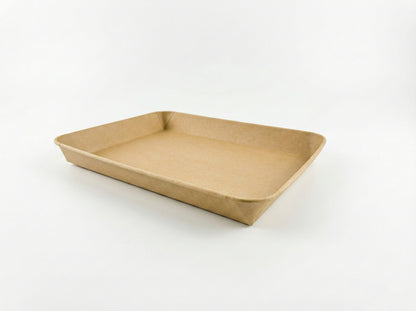 12"x9"x1.25" Kraft Tray (80 oz)