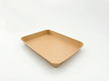 12"x9"x1.25" Kraft Tray (80 oz)