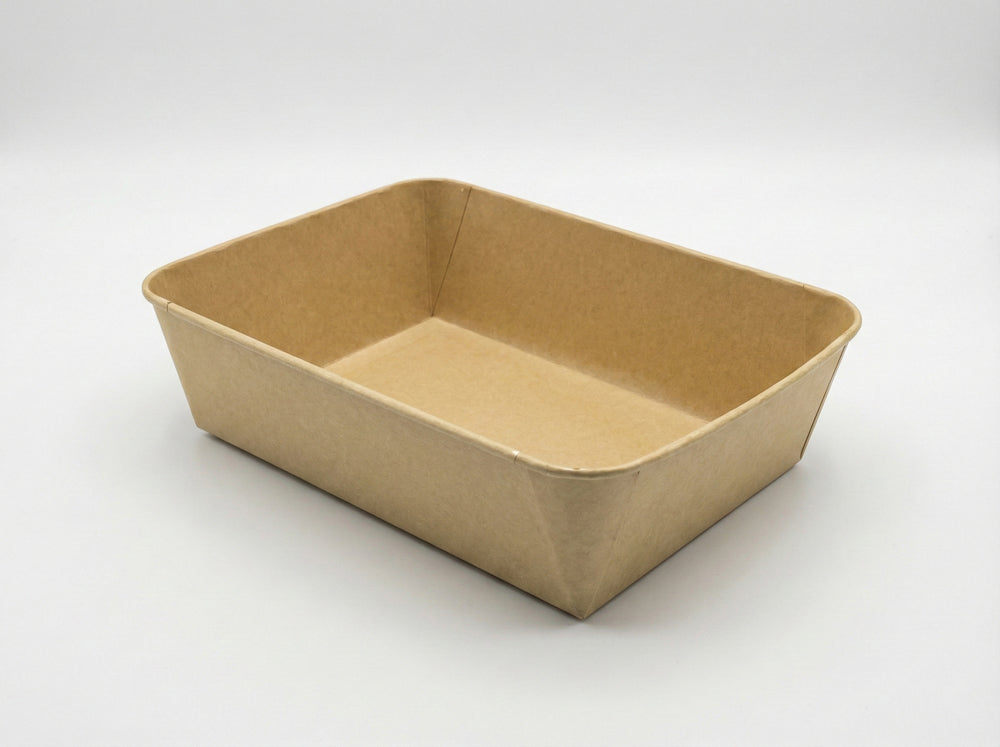 12"x9"x3.25" Kraft Tray (200 oz)