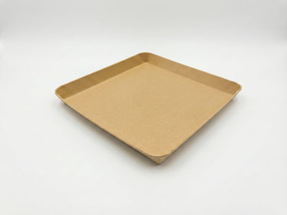 14"x14"x1.25" Kraft Tray (110 oz)