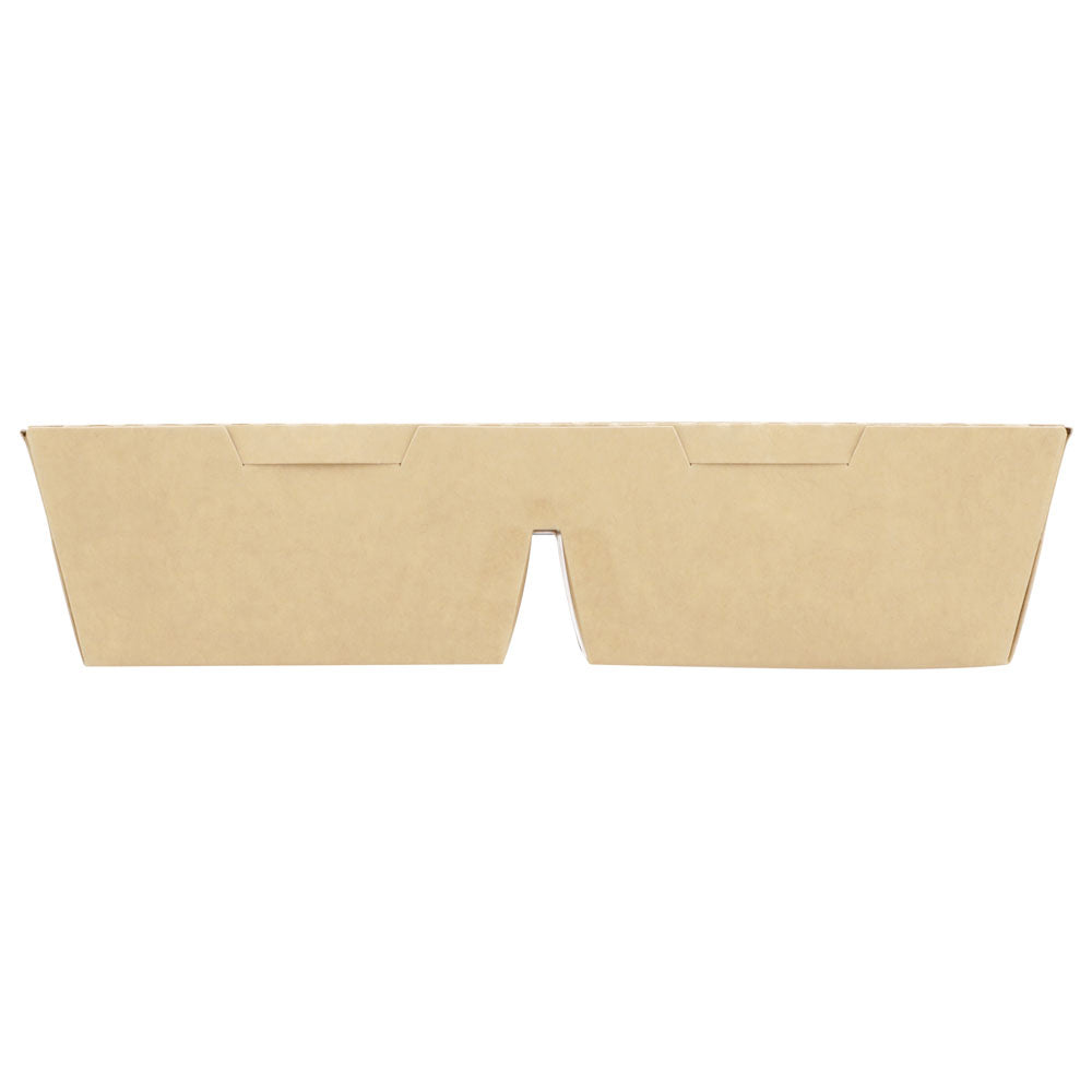 9"x9"x2" Window PaperBoard 4 Compartment Bento Box