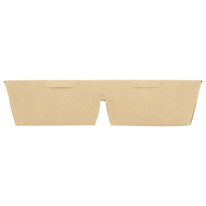 9"x9"x2" Window PaperBoard 4 Compartment Bento Box