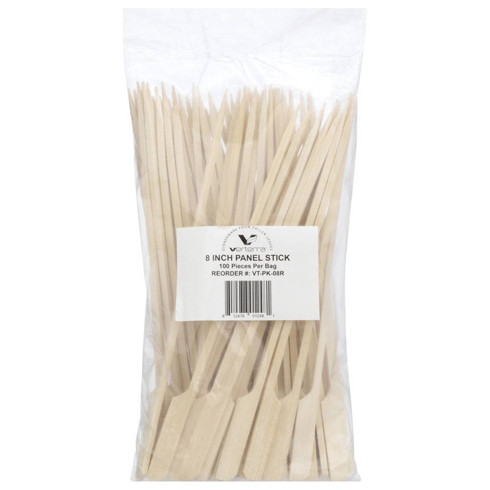 8" Bamboo Paddle Pick