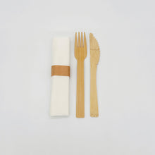 Pre-Rolled Bamboo Cutlery Set