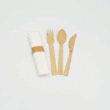 Pre-Rolled Bamboo Cutlery Kit