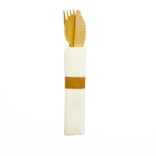 Pre-Rolled Bamboo Cutlery Kit
