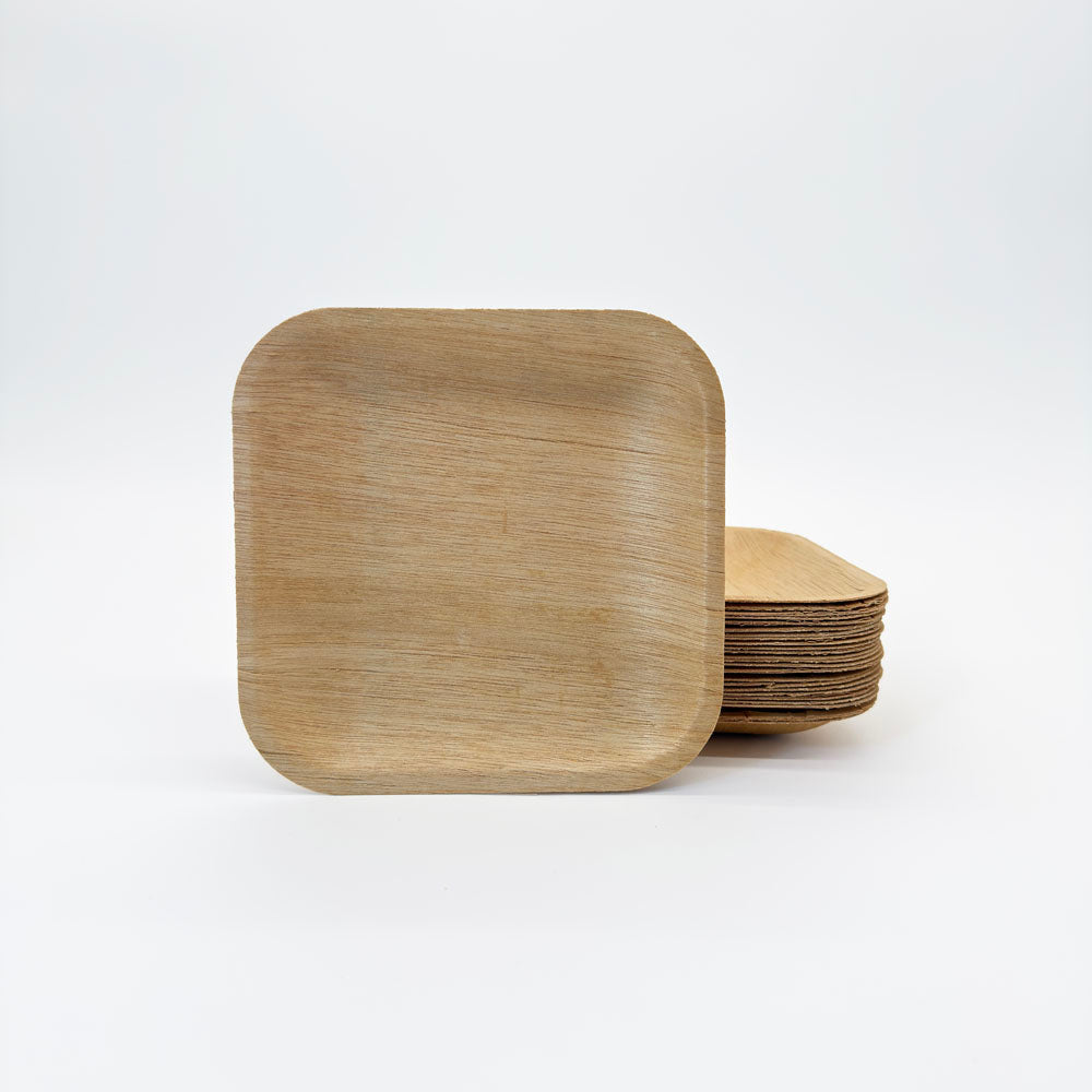 6"x6" Signature Wooden Plate