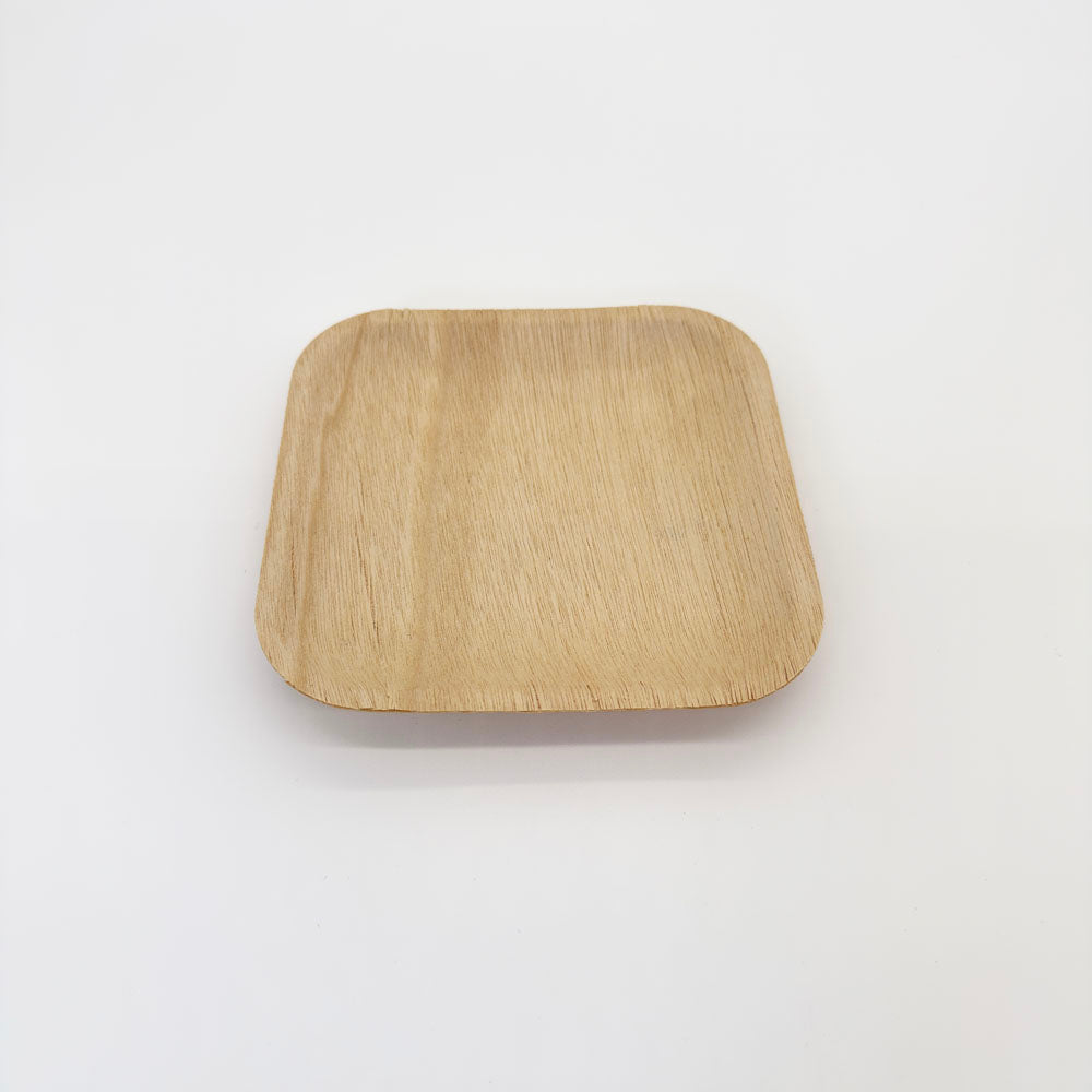 6"x6" Signature Wooden Plate