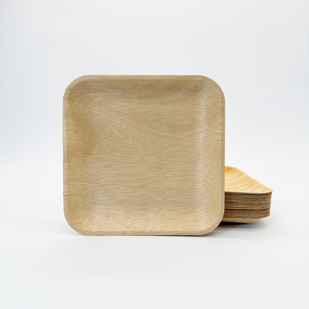 9"x9" Signature Wooden Plate