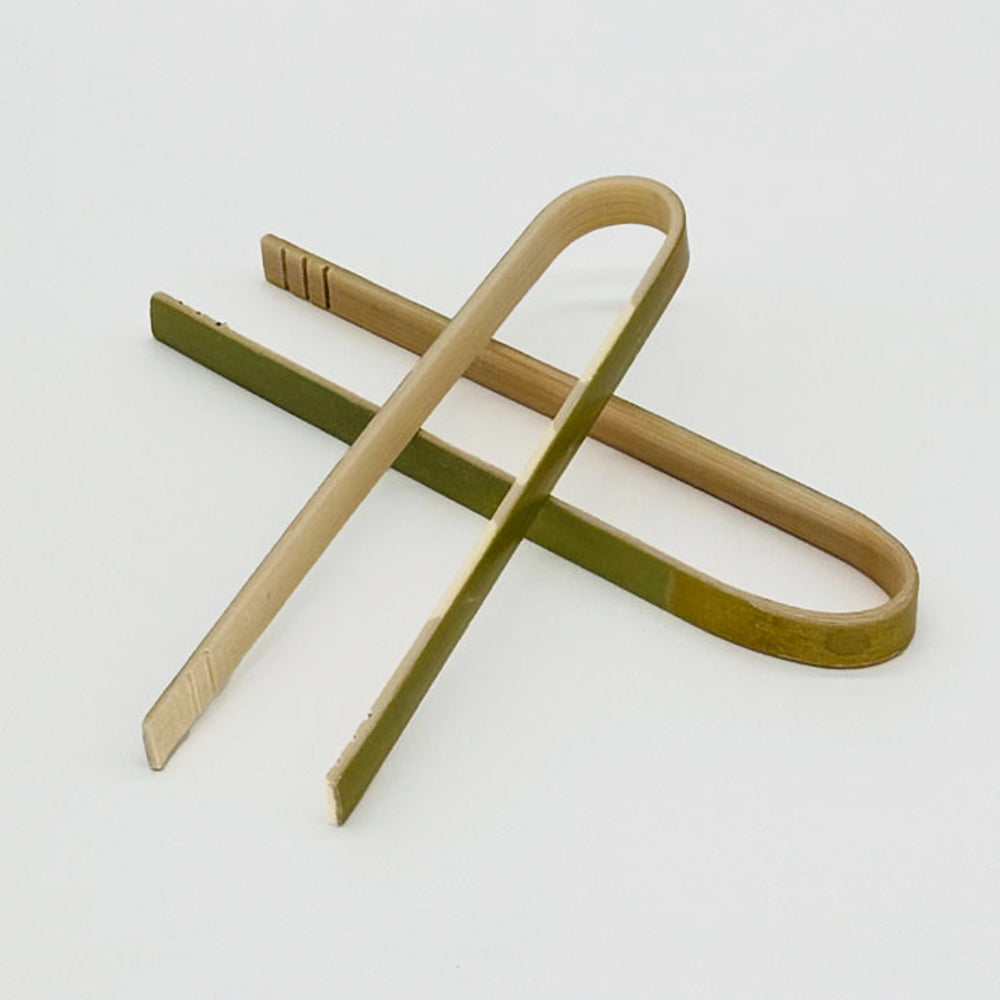 6.5"  Wooden Serving Tongs