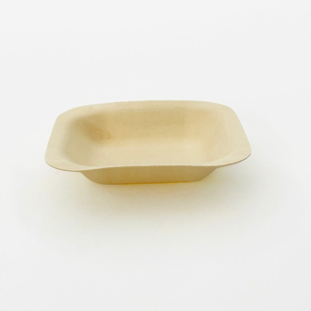 2.75"x2.75" Square Wooden Plate