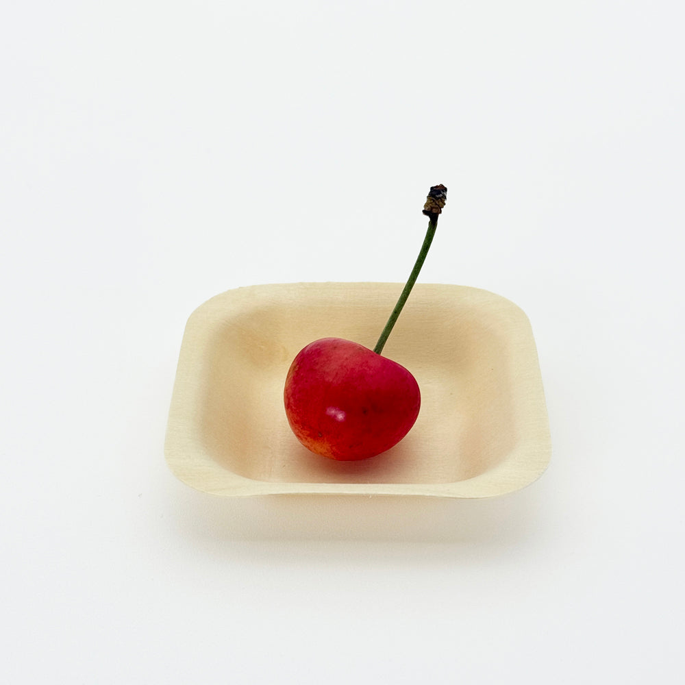 2.75"x2.75" Square Wooden Plate