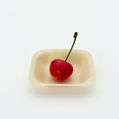 2.75"x2.75" Square Wooden Plate