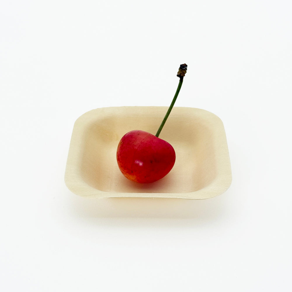 2.75"x2.75" Square Wooden Plate