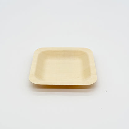 4.5"x4.5" Square Wooden Plate