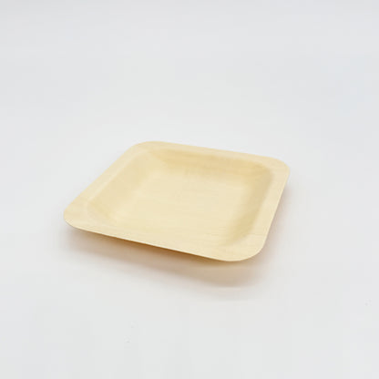 4.5"x4.5" Square Wooden Plate
