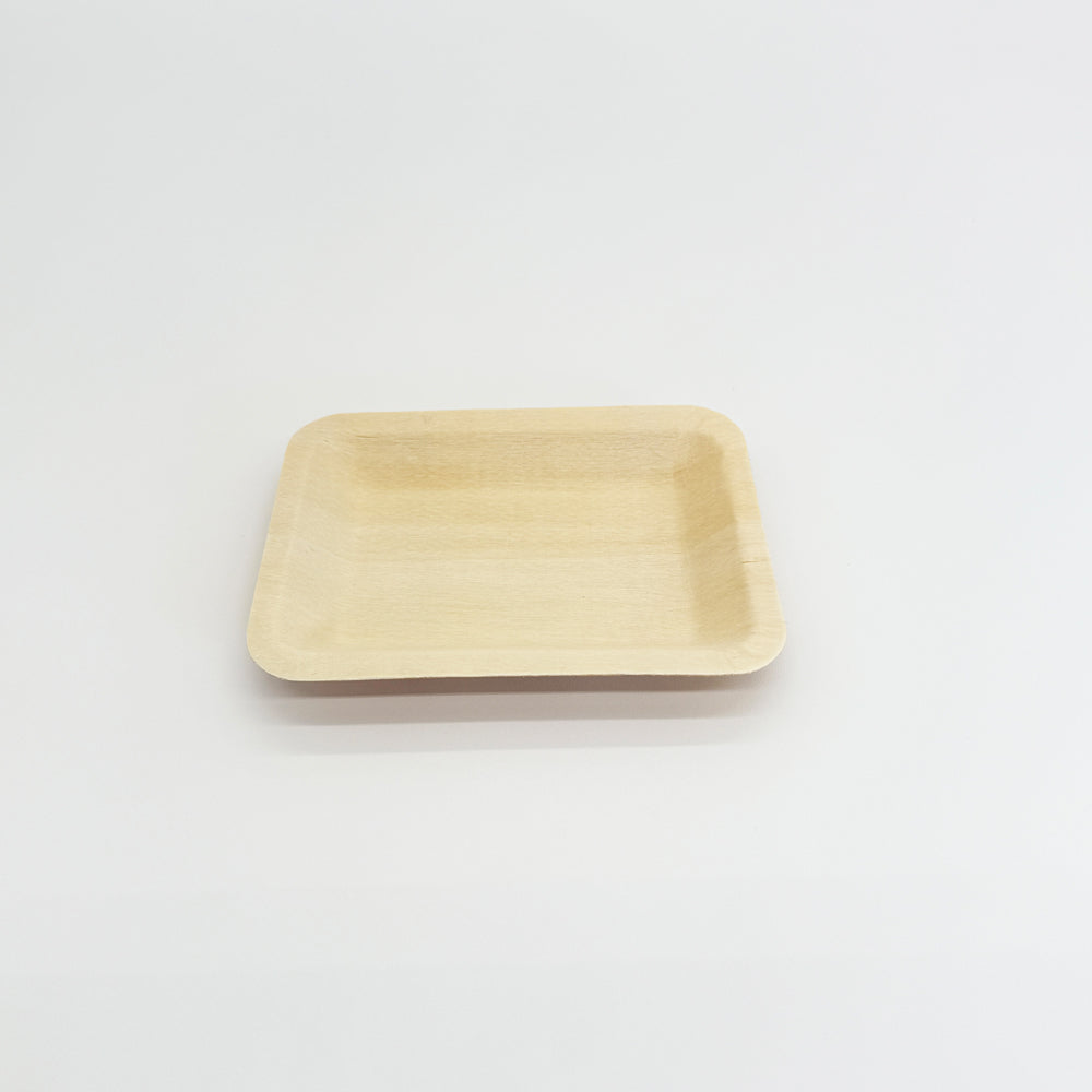 4.7"x3.7" Rectangle Wooden Plate