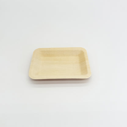 4.7"x3.7" Rectangle Wooden Plate