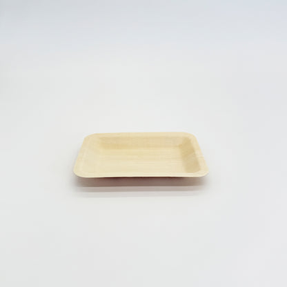 4.7"x3.7" Rectangle Wooden Plate