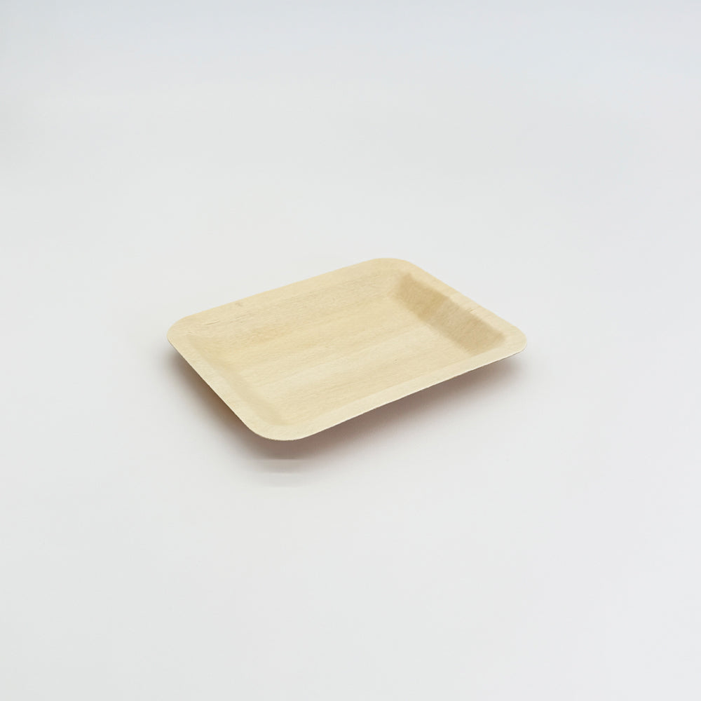 4.7"x3.7" Rectangle Wooden Plate