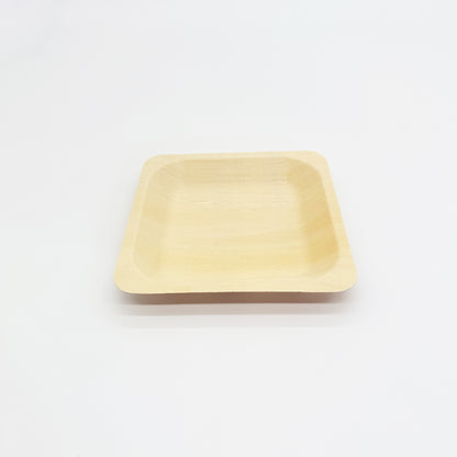 6"x6" Square Wooden Plate