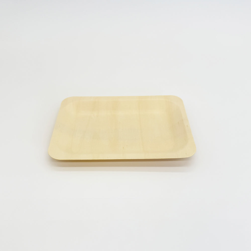7.87"x5.7" Rectangle Wooden Plate
