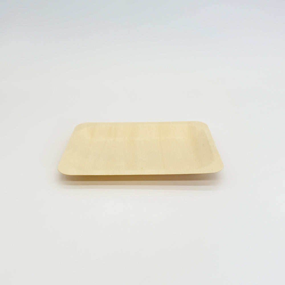 7.87"x5.7" Rectangle Wooden Plate