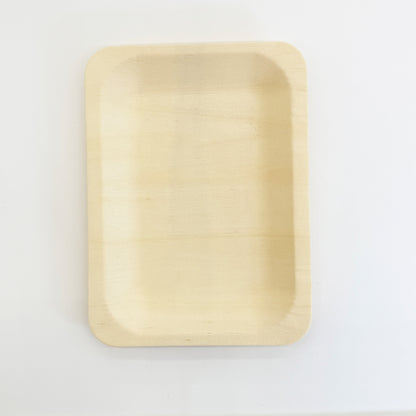 7.87"x5.7" Rectangle Wooden Plate