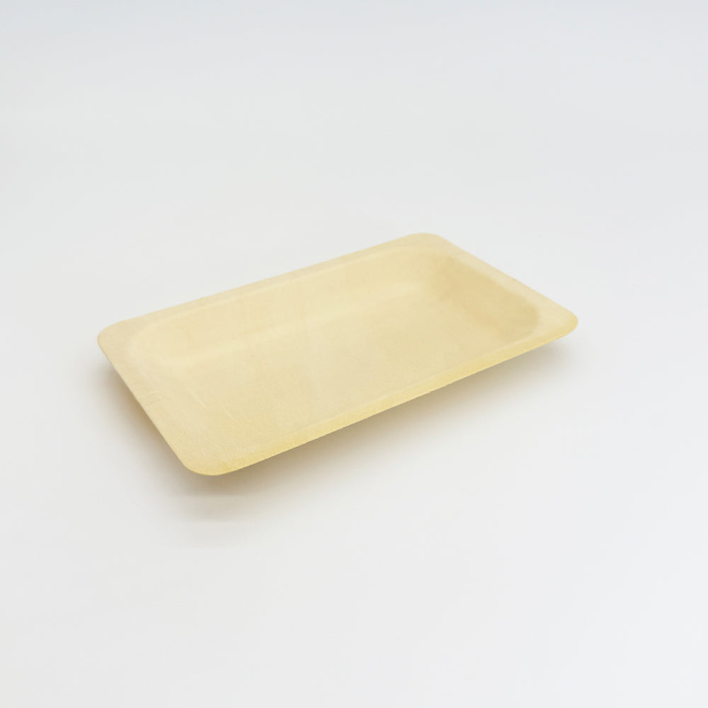 9.3"x6.7" Rectangle Wooden Plate