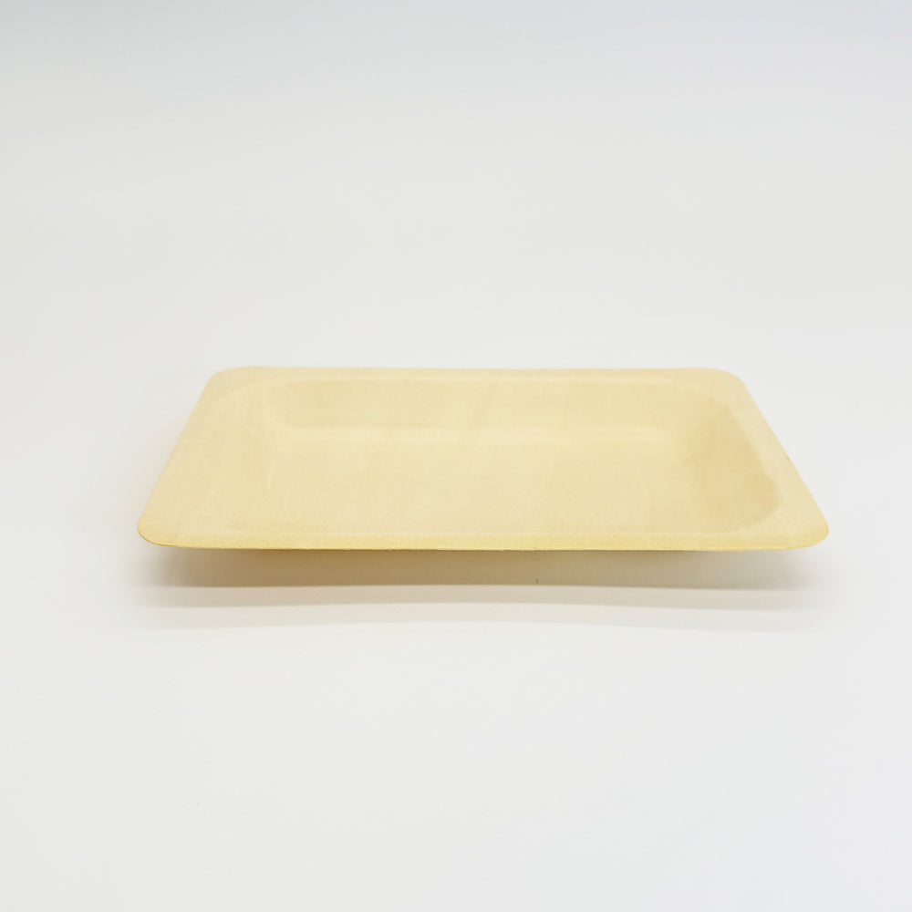 7.7"x4.9" Rectangle Wooden Plate