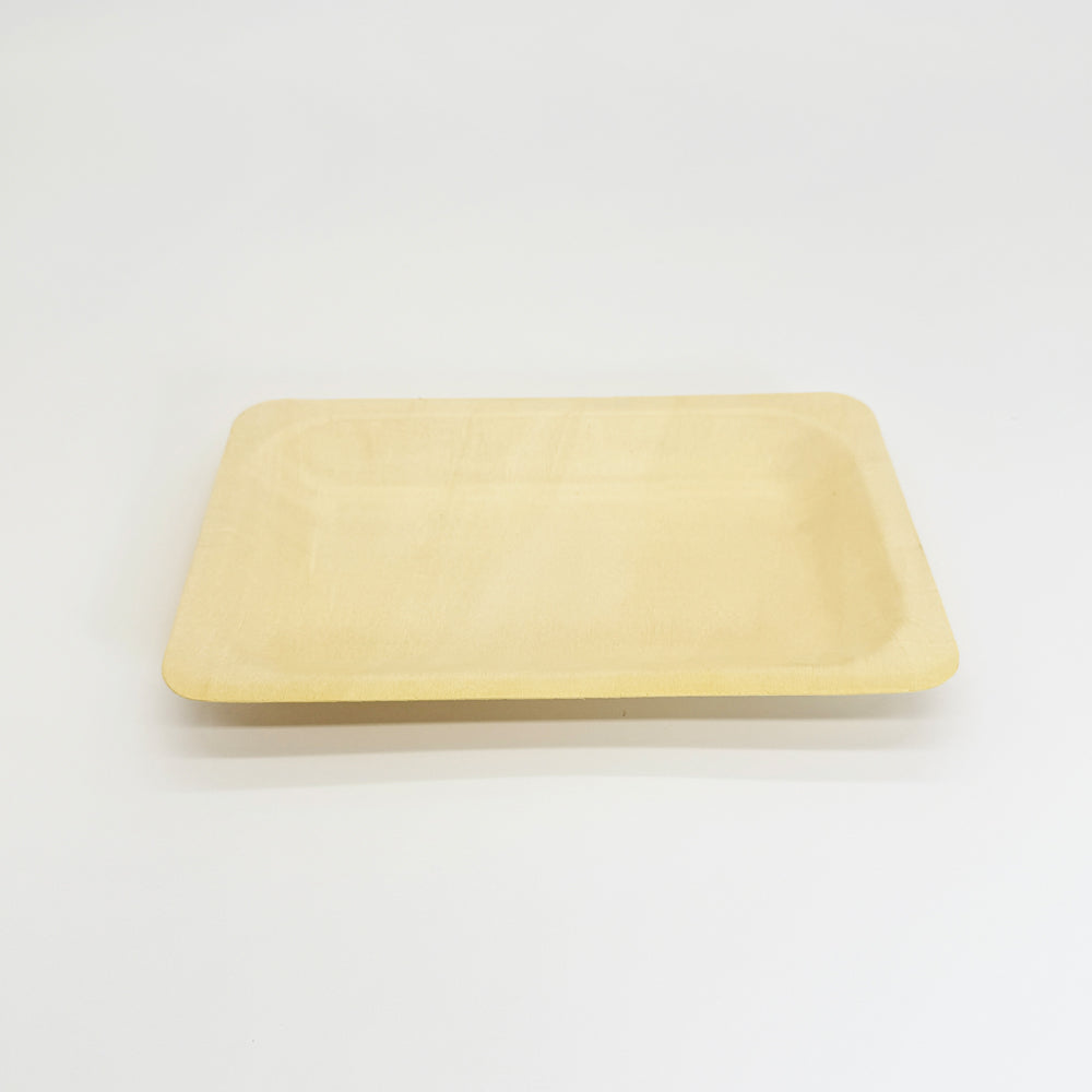 7.7"x4.9" Rectangle Wooden Plate