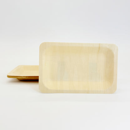 7.7"x4.9" Rectangle Wooden Plate