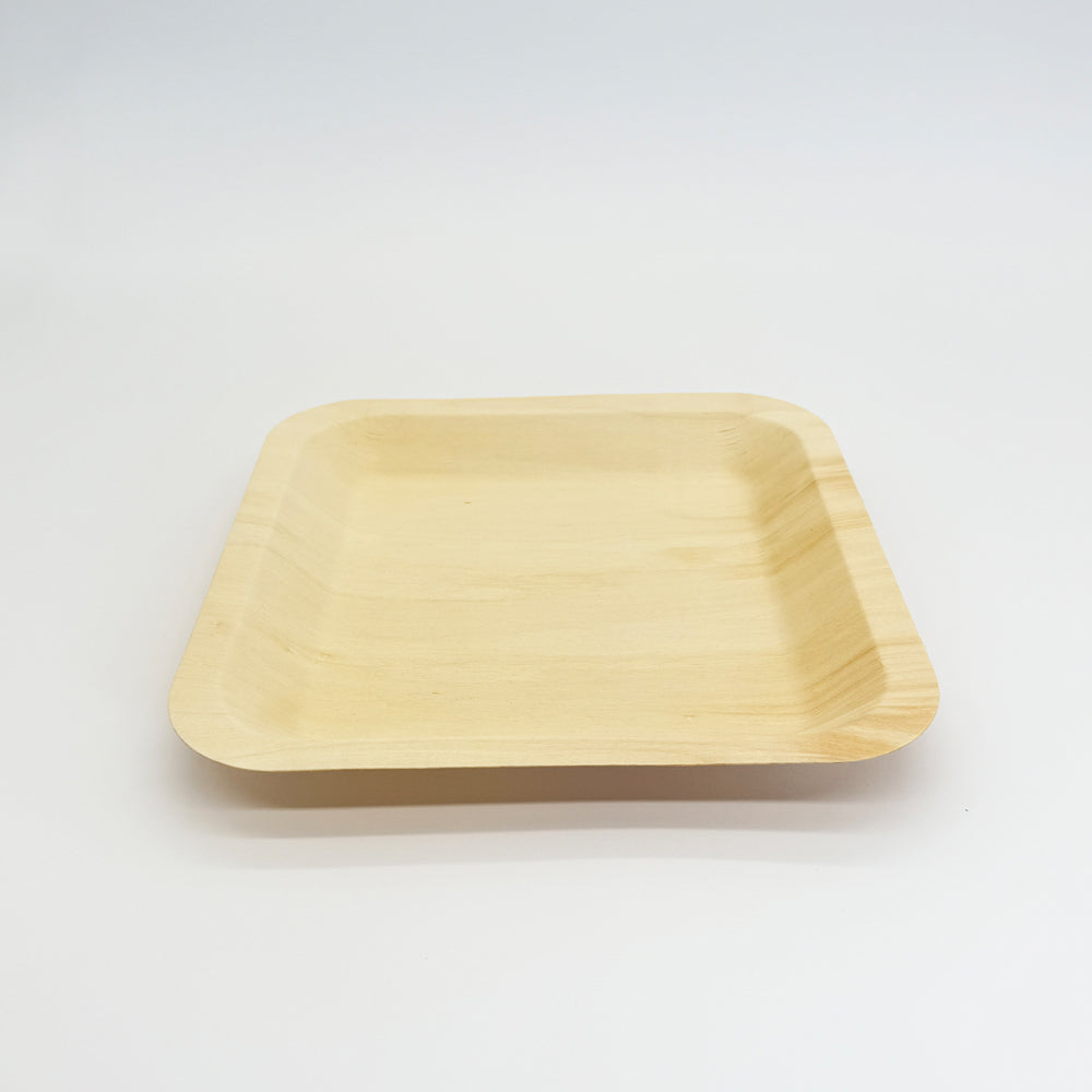 8"x8" Square Wooden Plate