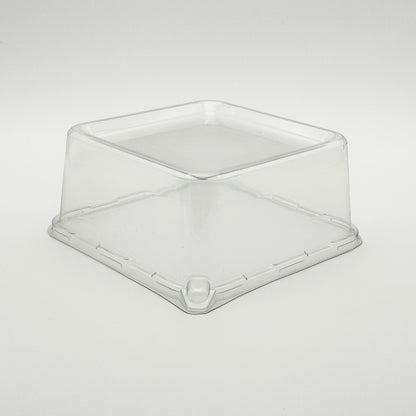 8"x8" Clear PET Wooden Plate Lid