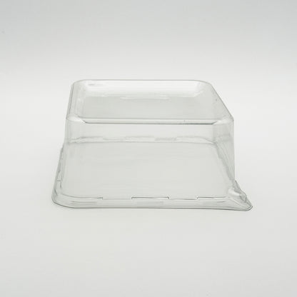 8"x8" Clear PET Wooden Plate Lid