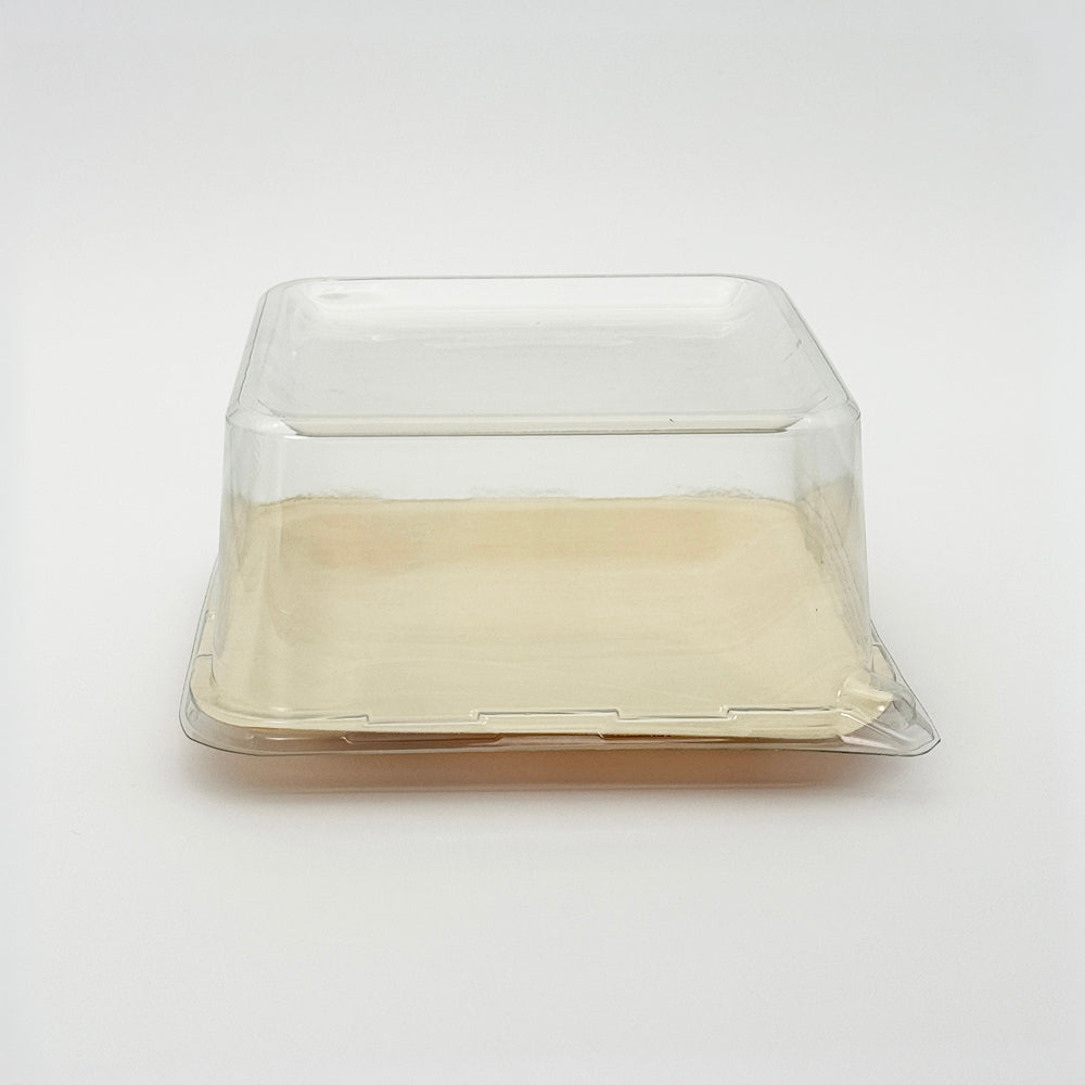 8"x8" Clear PET Wooden Plate Lid
