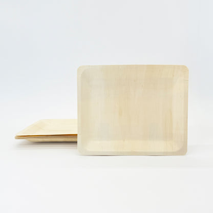 10.4"x8.5" Rectangle Wooden Plate