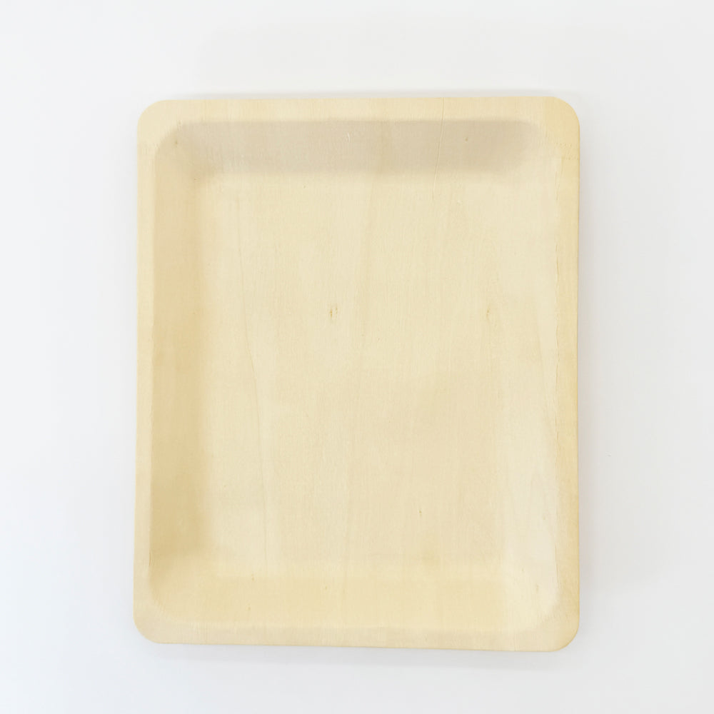 10.4"x8.5" Rectangle Wooden Plate