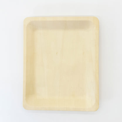 10.4"x8.5" Rectangle Wooden Plate