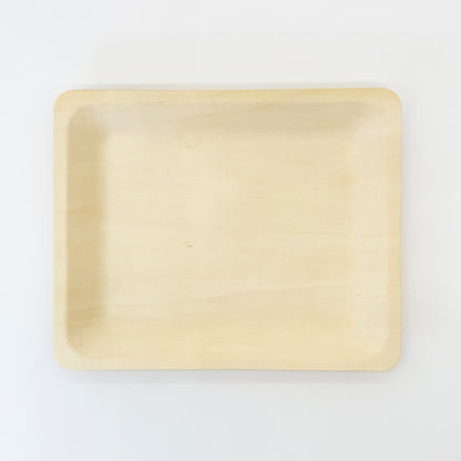 10.4"x8.5" Rectangle Wooden Plate