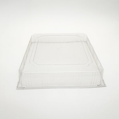 12"x12" Solid Wood Tray Clear PET Lid