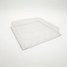 12"x12" Solid Wood Tray Clear PET Lid