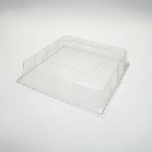 14"x14" Solid Wood Tray Clear PET Lid