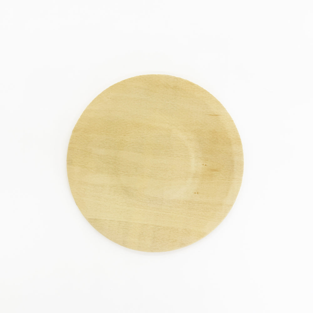 5.5" Round Wooden Plate