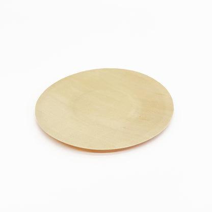 5.5" Round Wooden Plate