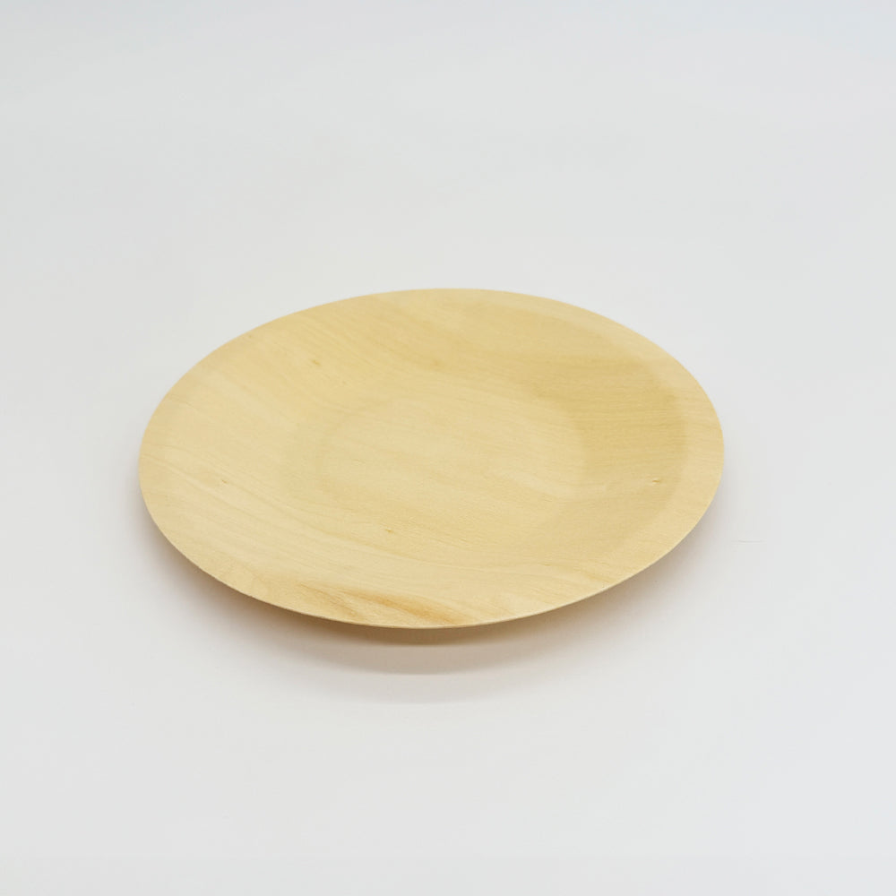 7.5" Round Wooden Plate