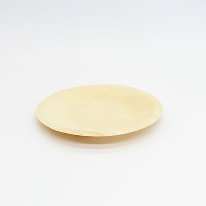 7.5" Round Wooden Plate