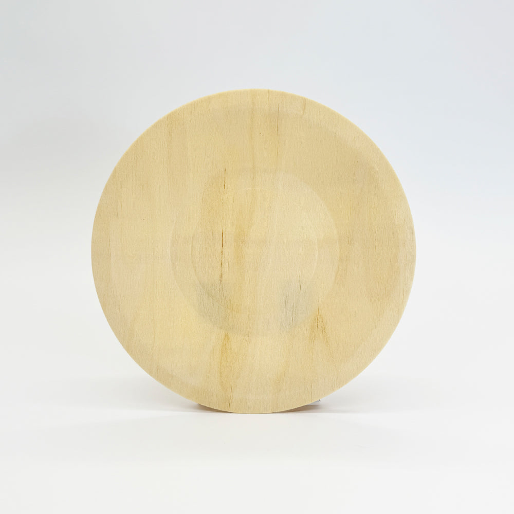 7.5" Round Wooden Plate